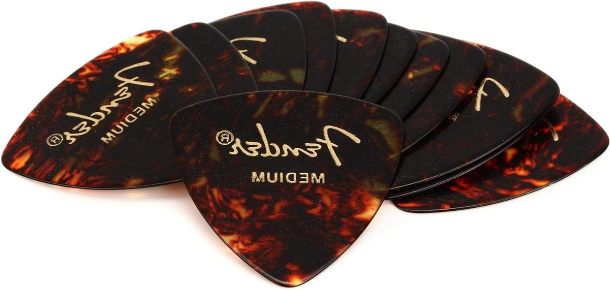 Klassieke Plectrums - Gitaar Picks - Muziek Maken - Traditioneel Warm - Medium Dikte - Schildpad