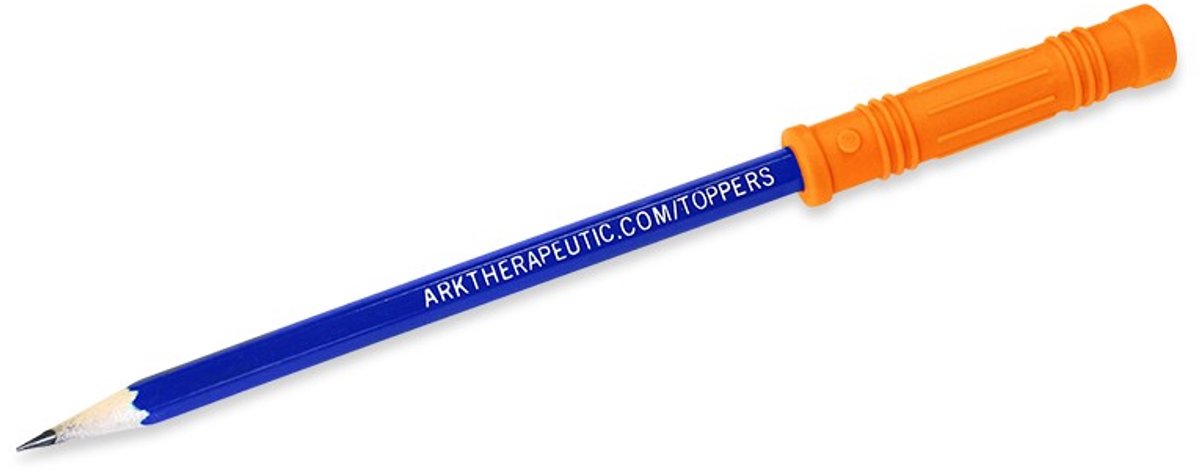 ARK Therapeutic kauwbare potloodtopper Bite Saber oranje XXT - sensorisch speelgoed.