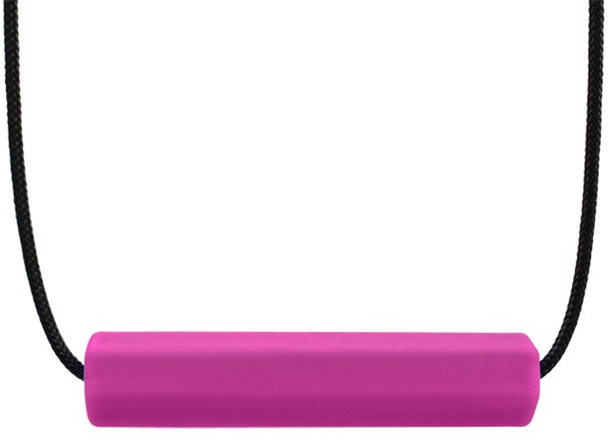 ARK Therapeutic kauwketting sensorisch speelgoed magenta standaard.