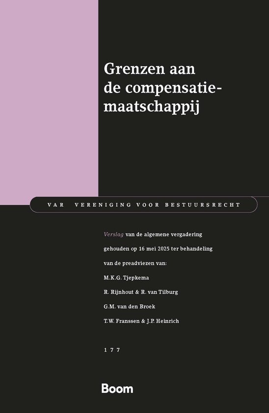 Van vereniging voor bestuursrecht 177 - Grenzen aan de compe ... - cover