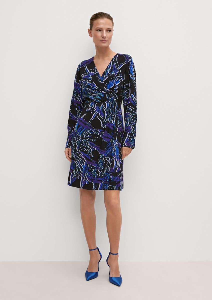 comma - female - Midikleid mit Allover-Muster