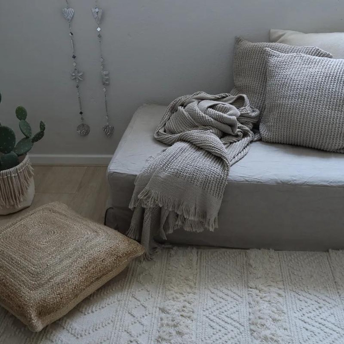 Homelinen | Fiora Plaid & Kussensloop van Katoen