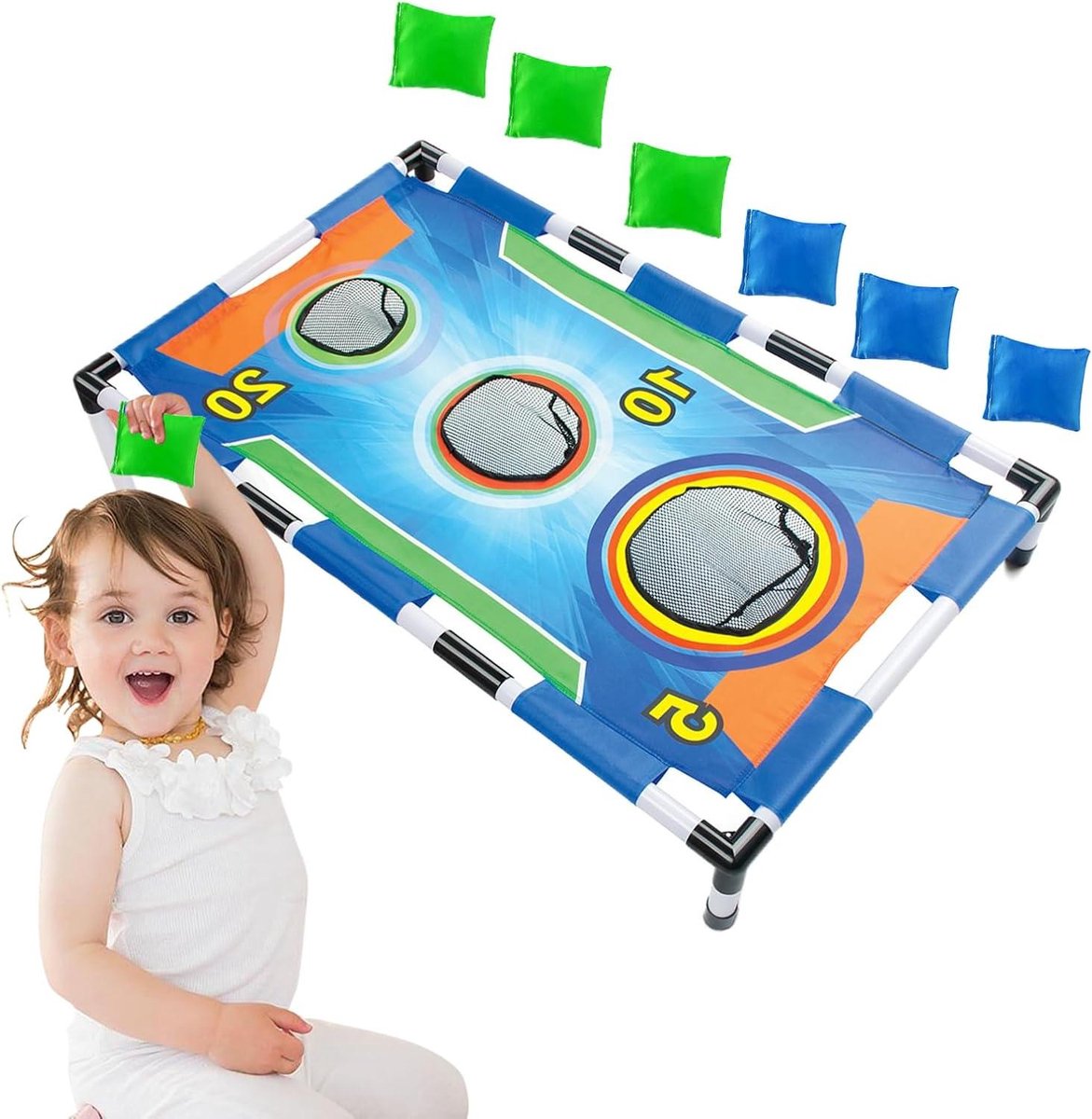 Zakgooien Spel - Feestspel Tossspel - Familieactiviteiten Buiten - Zonder Scherpe Randen - 97x57x31cm - Meerdere Kleuren