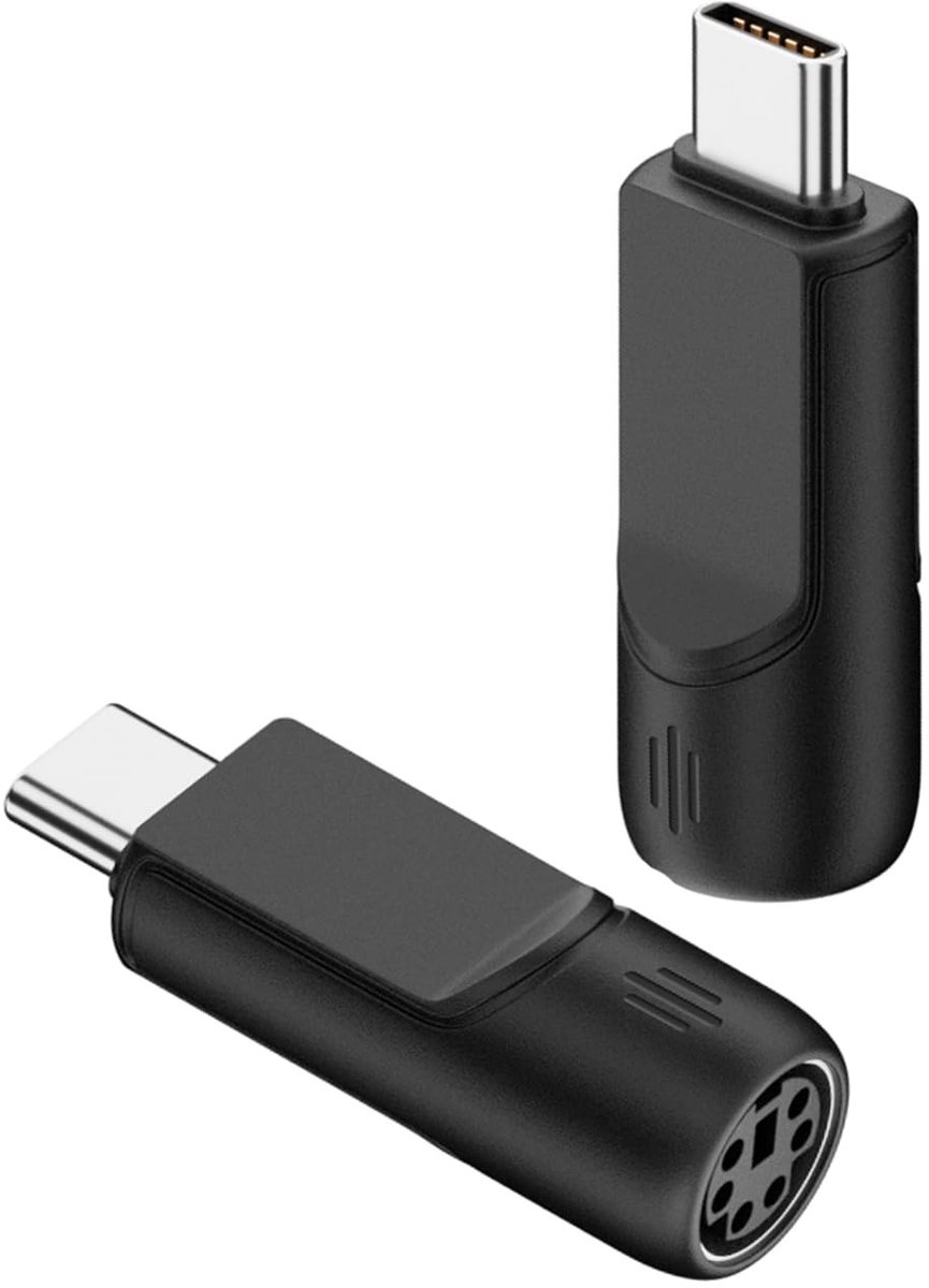 QIANRENON USB C naar PS/2 Muismuis Toetsenbord Adapter - Type C naar PS/2 Connector