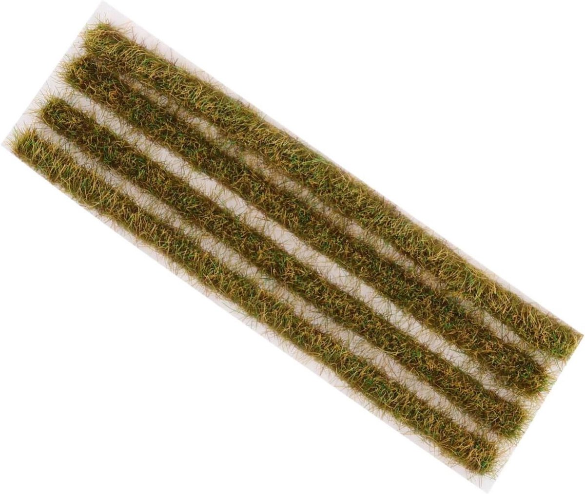 Kunstgras Stroken - Model Spoor Gras - Landschap Decoratie - Realistisch Uiterlijk - 17 x 5.5 cm - Groen