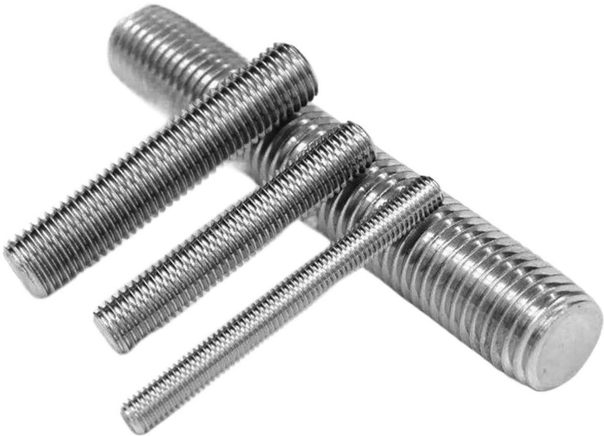 Draadstang Roestvrij Staal - Schroefdraadstang Metaal - Bevestigingsprojecten - Volledig Schroefdraad - M12 40mm - Zilverkleurig