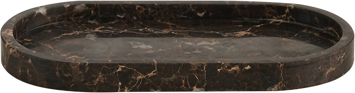 Ovale Marmeren Serveerplank & Plateau Bruin