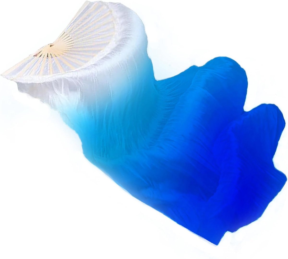 Elegante Vouwfans voor Buikdans met Gradient Kleur - Handgemaakte Dansaccessoires voor Vrouwen, Ideaal voor Optredens en Training