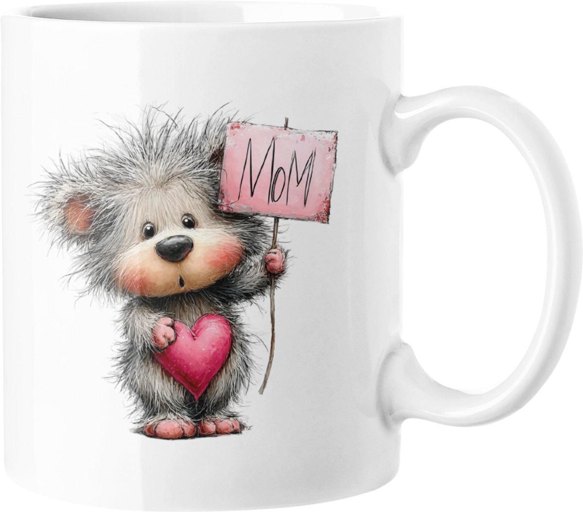 Leuke Mama Mok - Schattig Gremlin Beer Ontwerp - Moederdag Cadeau 330ml Keramische Koffiekop