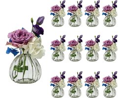 12 x kleine bloemenvaas, tafelvaas, decoratie bruiloft, part