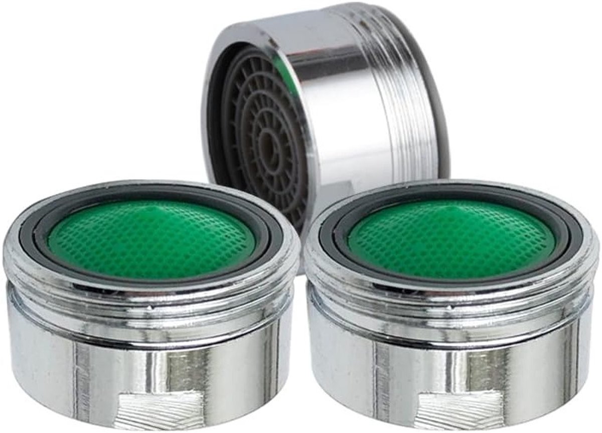 Efficiënte 20mm Kraanaansluiting, 3 Stuks Douche Doorstroombegrenzer en Filter voor Keuken en Badkamer