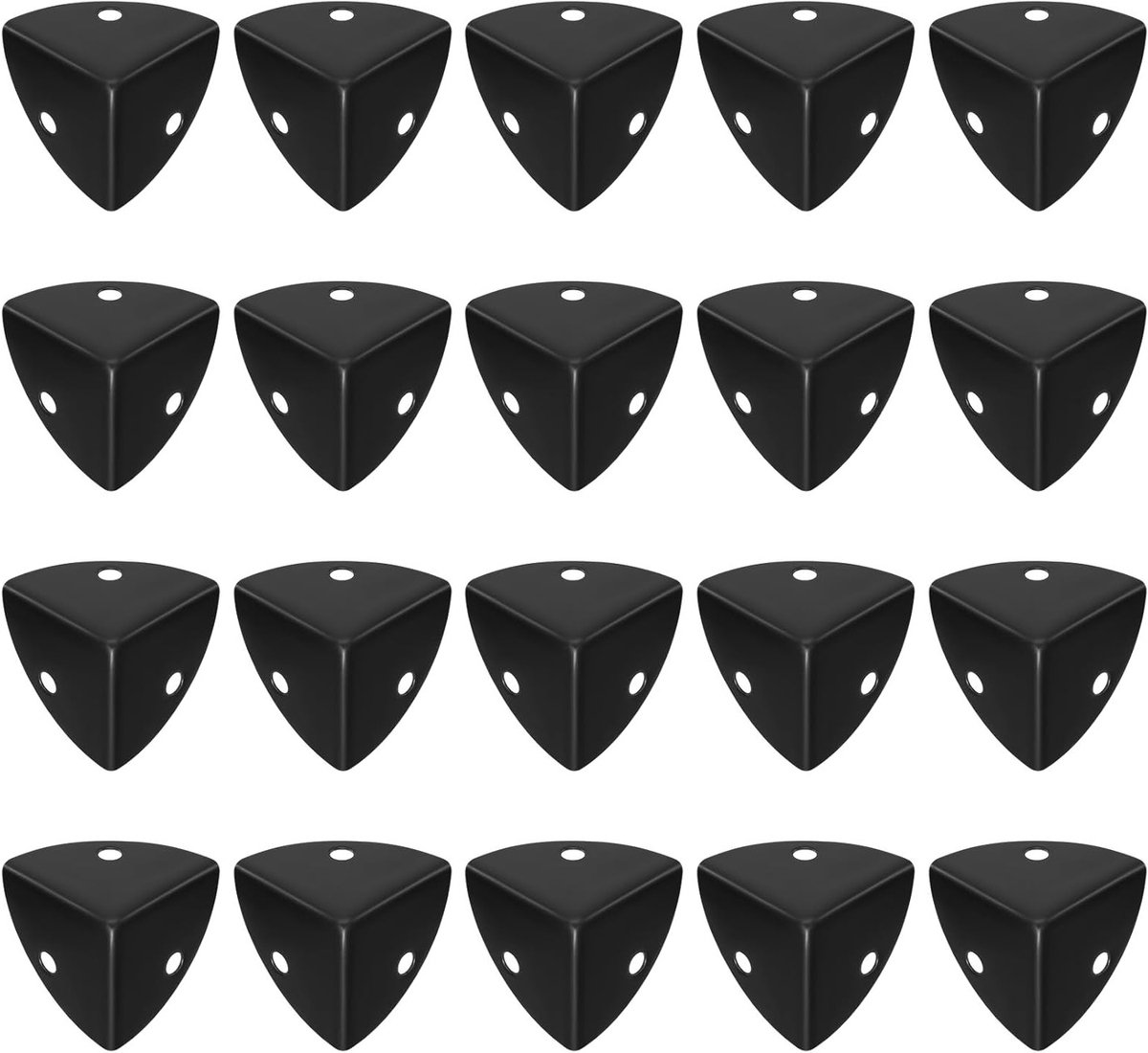20 Stuks Hoekbeschermers van Metaal voor Antieke Houten Dozen en Zwarte Meubels - Decoratieve Hoekbeschermer voor Meubelbescherming en Interieurdecoratie