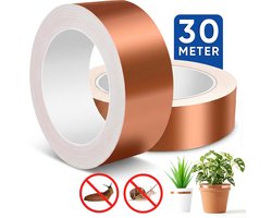 Summer Spark Kopertape Anti Slakken 30 meter - Anti Slakken Tape - Kopertape tegen Slakken - Slakkenval - Alternatief op Slakkenkorrels