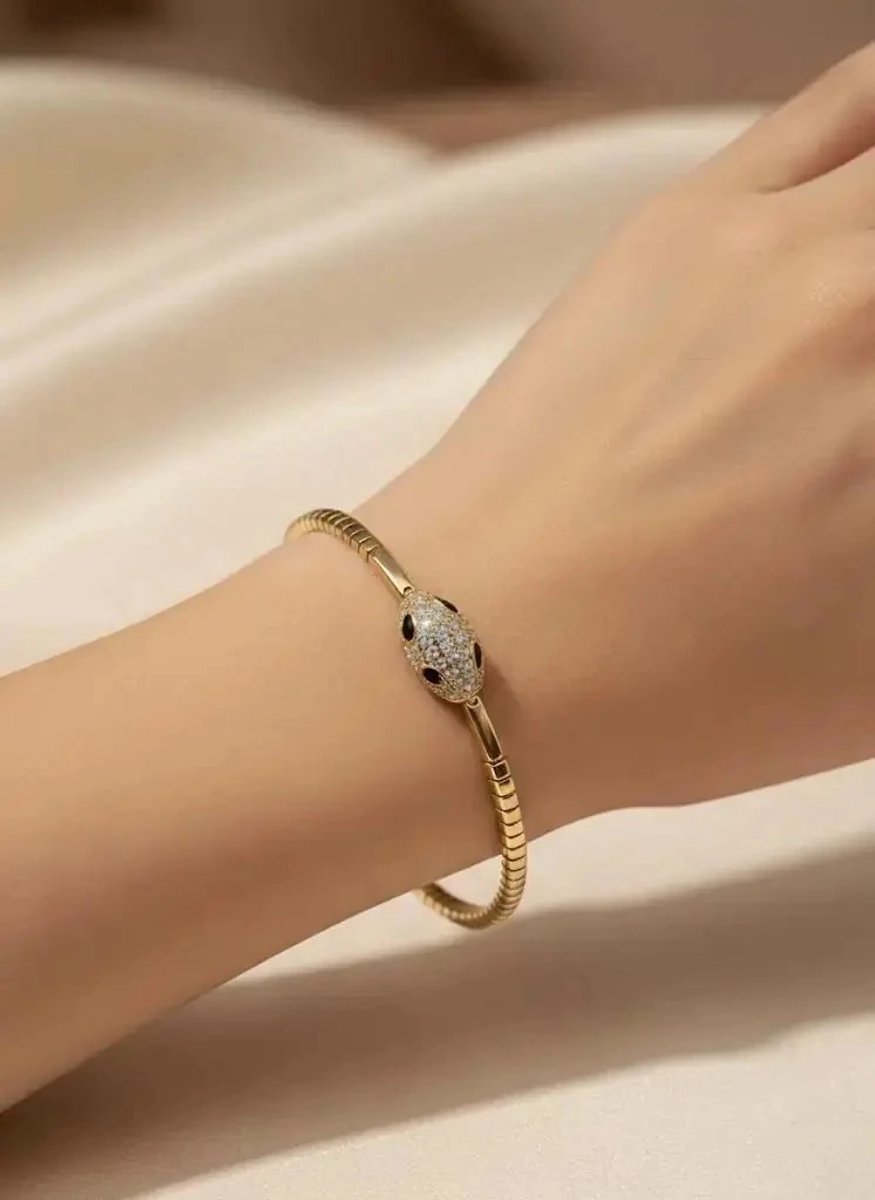 Dorvina Xuping 14K Verguld VIP Serie Verkleurt Niet Sieraad Goudkleurig Slang Dames Armband