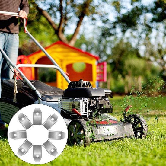 45 titanium messen voor robotmaaiers, geschikt voor Automower, Yardforce en Gardena, inclusief 45 schroeven, ideaal voor modellen zoals 105, 310, 315, 320, 420, 430x en r40i — afbeelding 3