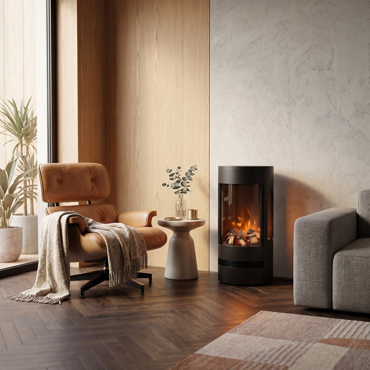Xaralyn Elektrische haard - Olaf - 2000 Watt verwarming - vrijstaande haard - plug and play - sfeerhaard