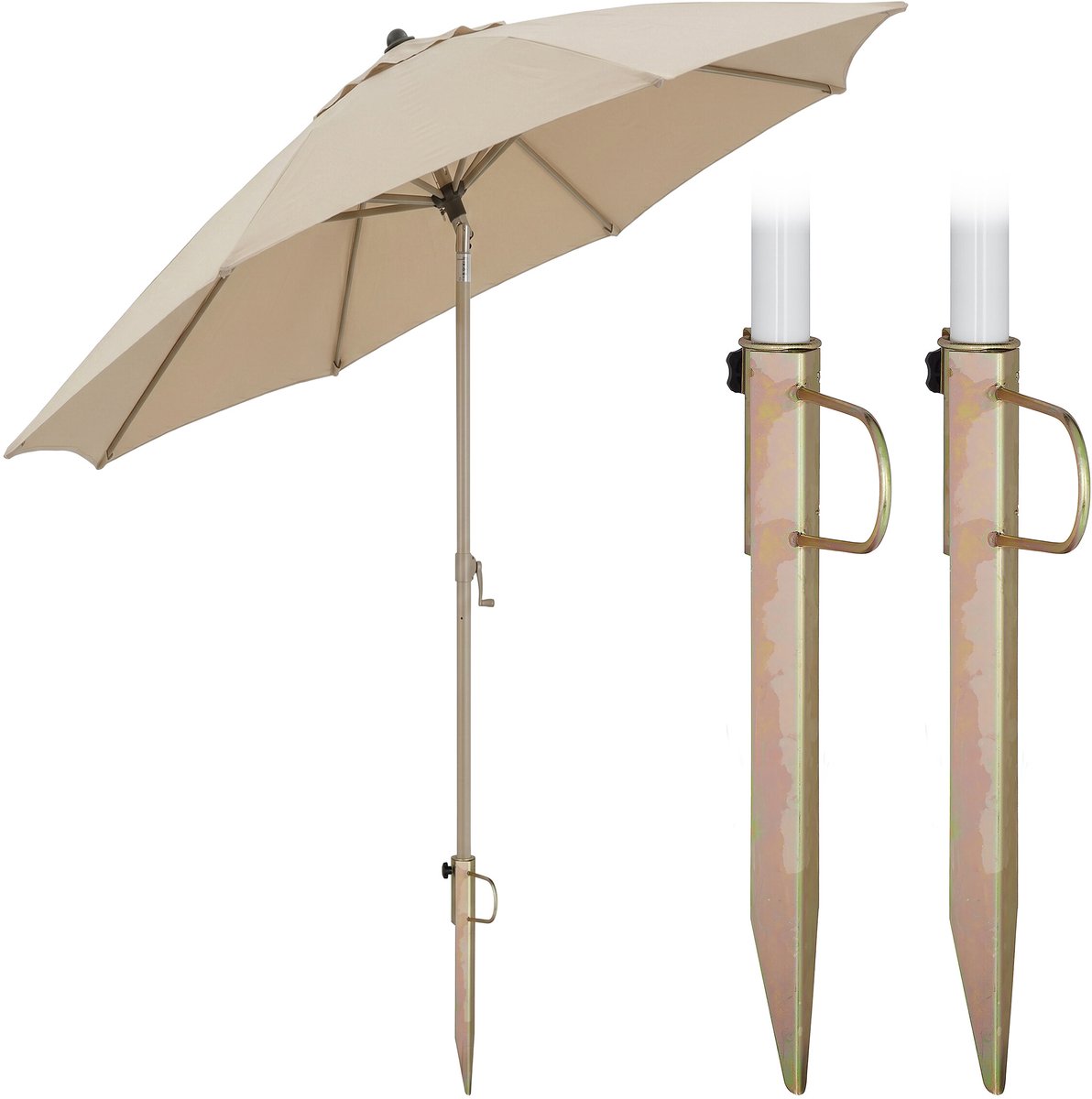 Parasol grondboor - set van 2 - tot 32 mm