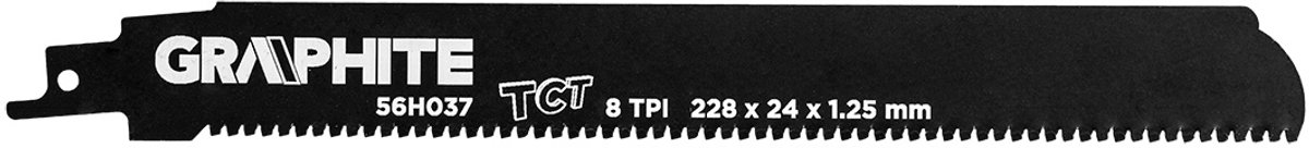 Graphite - Zaagblad voor Reciprozagen - 228mm - 8TPI - HM