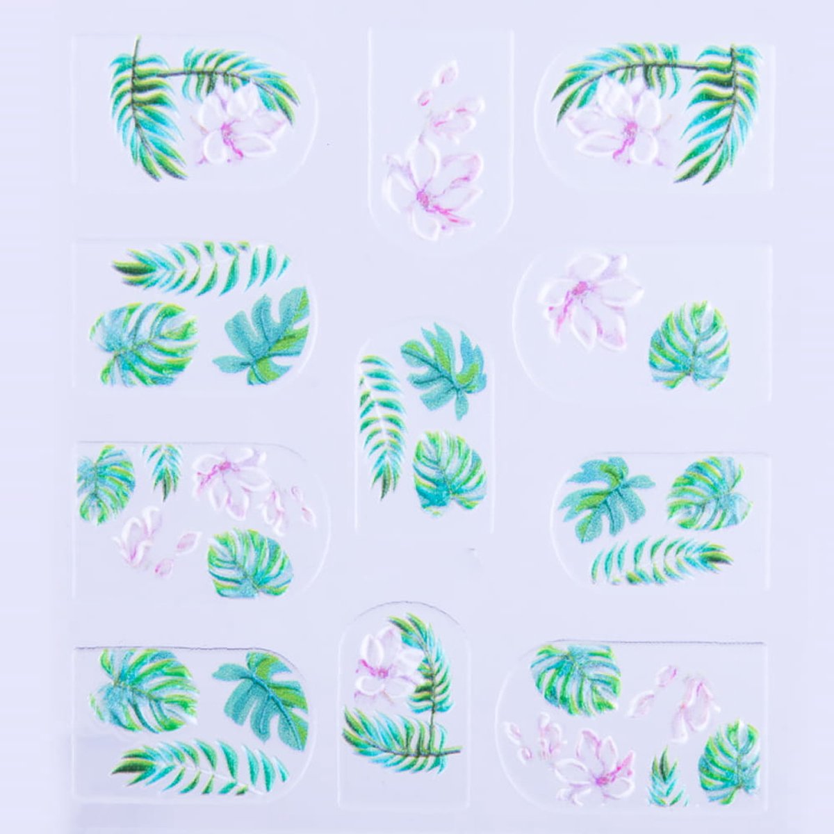 Allepaznokcie - 5D Zelfklevende Acrylstickers - Verhoogde Bladeren