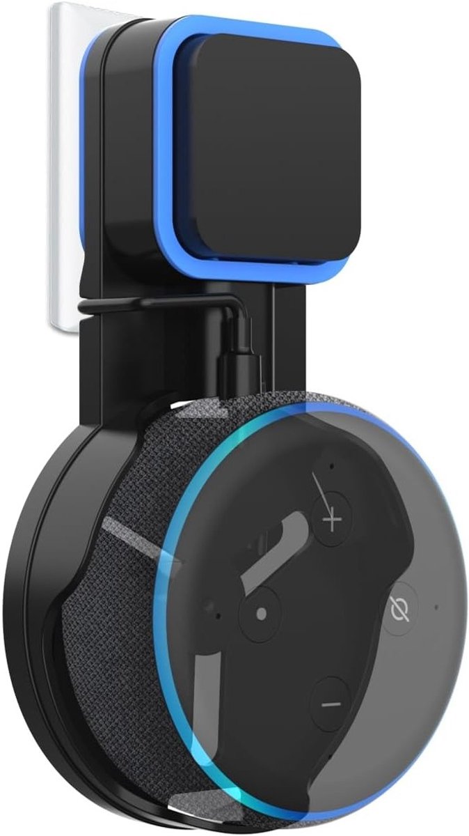 Houder en standaard voor 3e generatie slimme Google Home Mini speaker, zonder schroeven, zwart, perfect voor thuisgebruik en ruimtebesparing