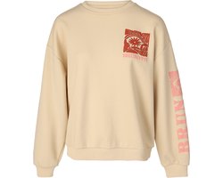 Brunotti Ari Women Sweater - Dames Trui met Puffed Sleeves - Canvas - Pullover Dames - M