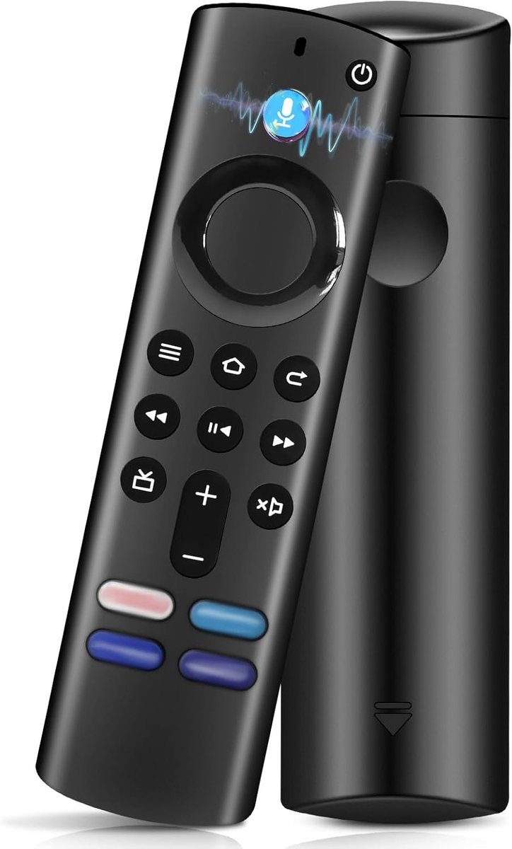 Vervangende TV Afstandsbediening met Vier Sneltoetsen en Spraakfunctie, Geschikt voor Diverse TV Merken zoals Insignia, Pioneer, TCL en Samsung