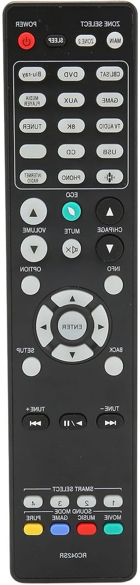 Universele Afstandsbediening voor AV-Receiver - Vervangingsremote voor SR5015, SR6015 en NR1711 met Eenvoudige Bediening en Compatibiliteit