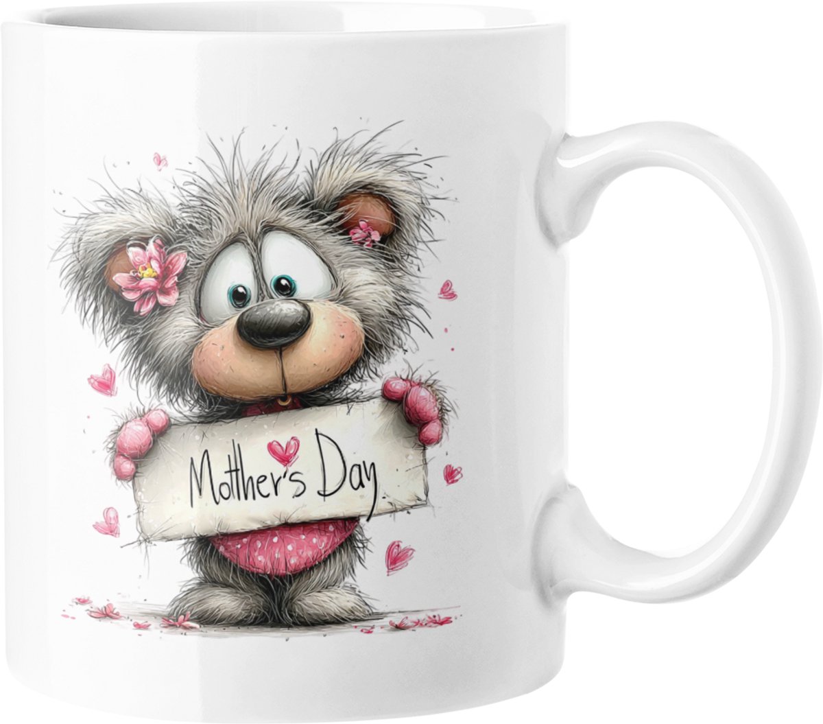 Leuke Moederdag Teddybeer Mok - 330ml Keramische Koffiekop voor Mama