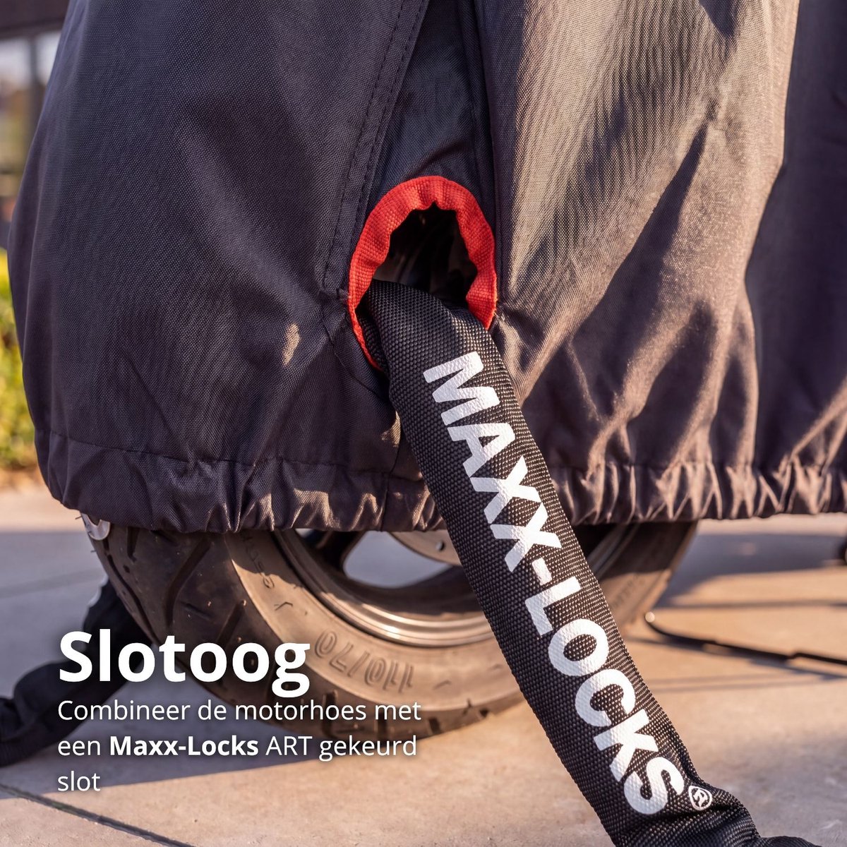 Maxxcovers Motorhoes / Scooterhoes - Zwart- Maat XL - Waterdicht - A-kwaliteit - Voor Buiten – foto 4