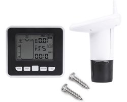 Ultrasone Water Tank Niveau Meter met Temperatuurweergave en Hygrometer voor Cisternen en Regenwater Tanks