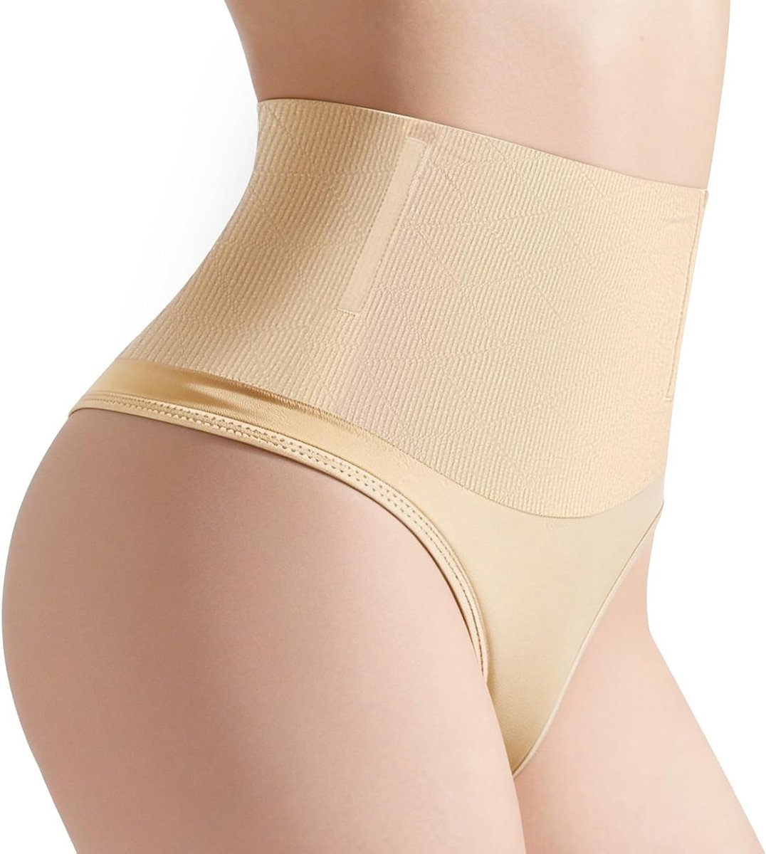 Naadloze Shapewear Thong voor Dames, Comfortabele Tummy Control String Panty voor Werk, Bruiloft en Feestjes met Figuurcorrigerende Eigenschappen