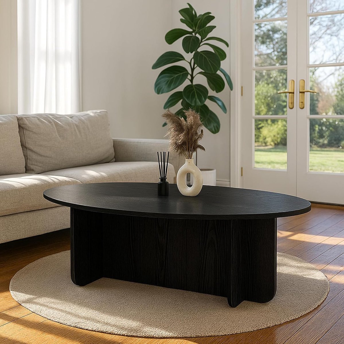 Luxe Salontafel – Zwart – 8x60 cm – Industrohome