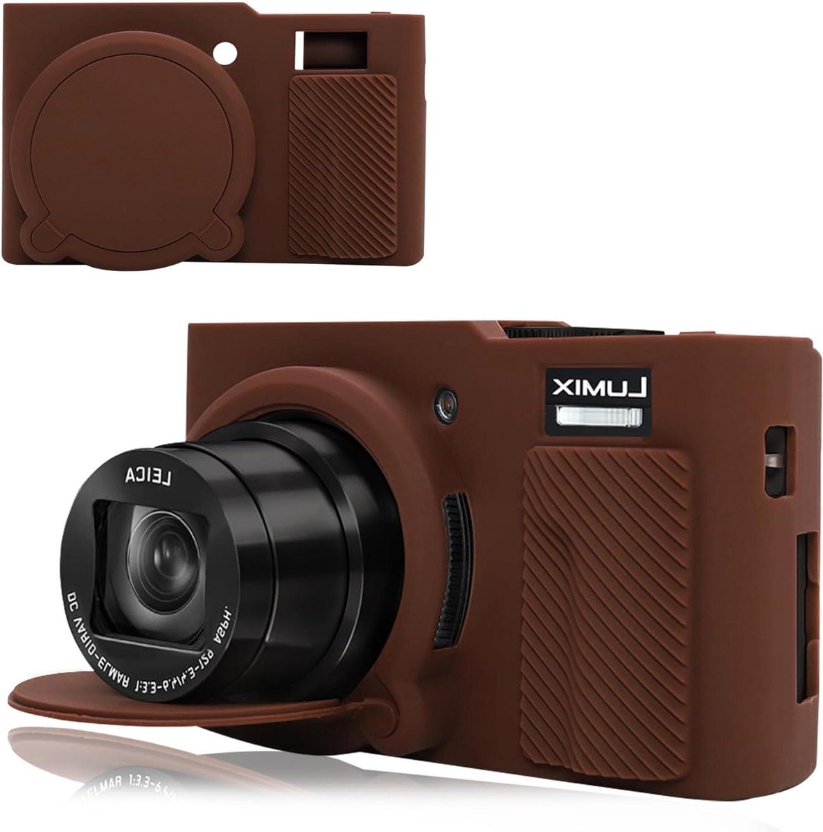 Silicone Camera Case - Camera Cover - Camera Bescherming - Schok- en Krasbestendig - Koffie