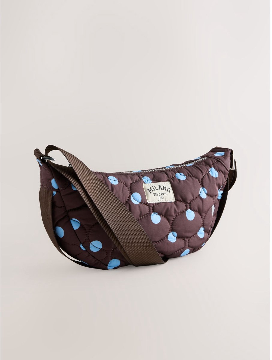 Next - Dames - Slingbag met stippen - Bruin