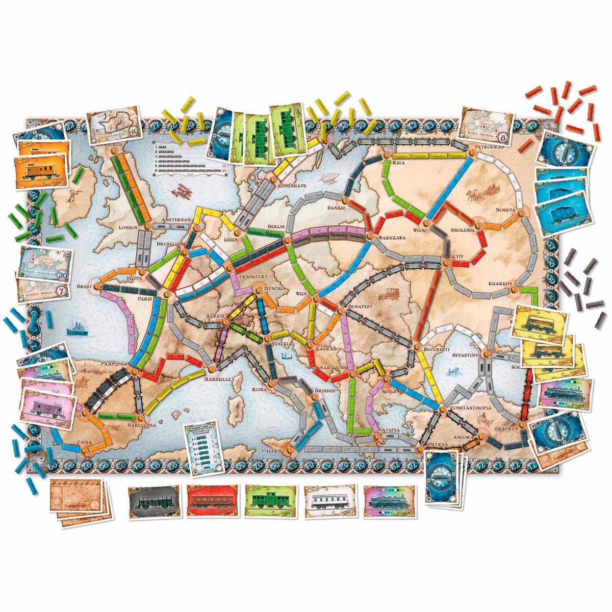 Ticket to Ride Europe - Nederlandstalig Bordspel - Strategisch Gezelschapsspel voor Familie & Vrienden — afbeelding 12