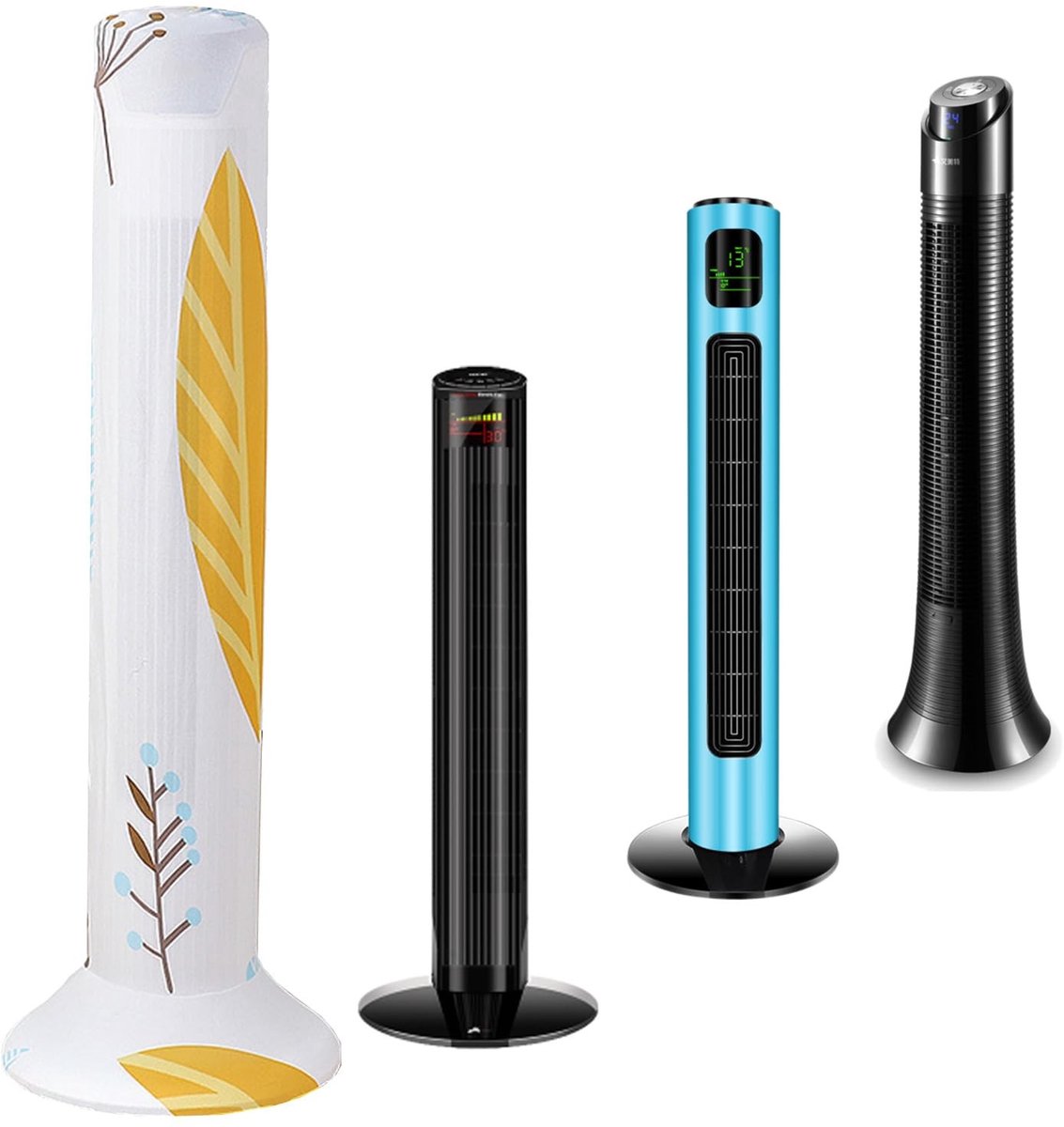 NICENEEDED Tower Fan Dust Cover - Beschermhoes voor Staande Ventilator - Waterdicht en Wasbaar