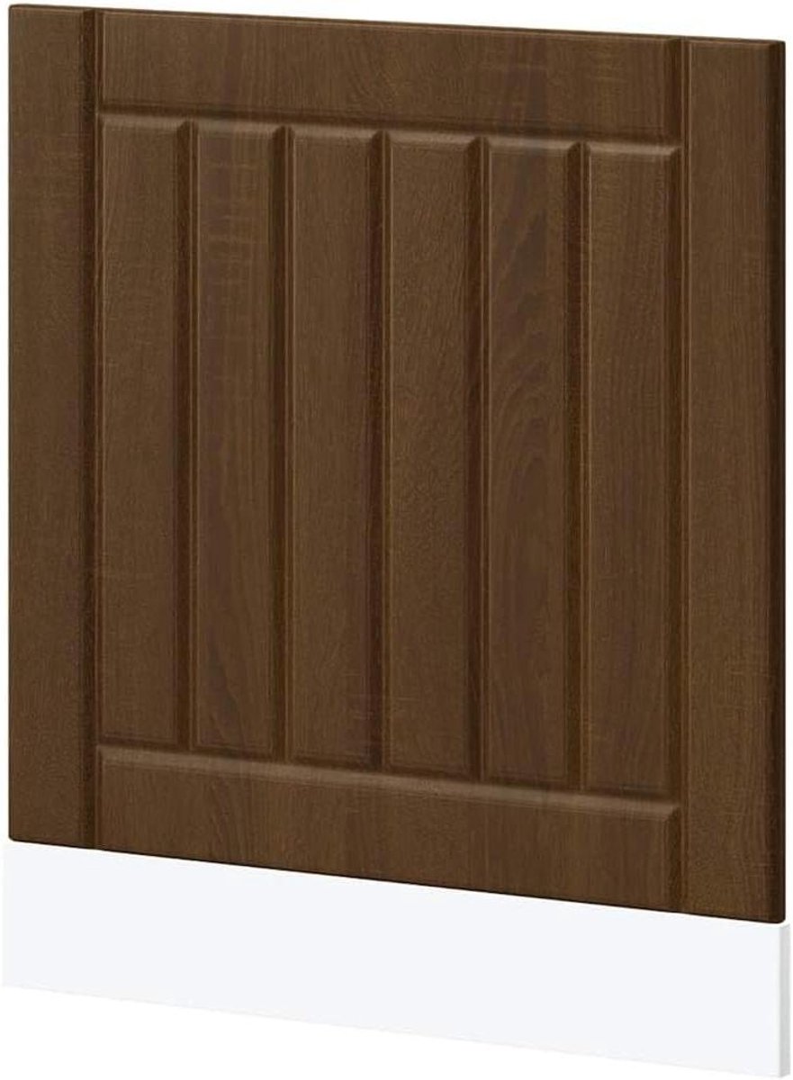 vidaXL Vaatwaspaneel Lucca bewerkt hout bruin eikenkleur