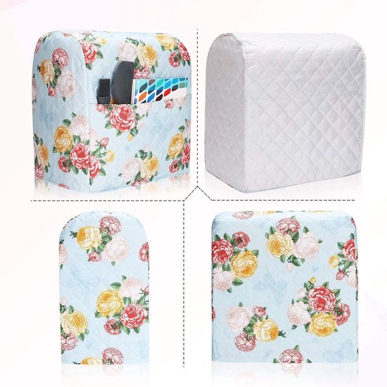 Mixerhoes Met Zakje - Keukenmachine Beschermhoes - Keuken Opruimen - Stofvrij en Netjes - 16" H x 9" B - Blauw — afbeelding 2