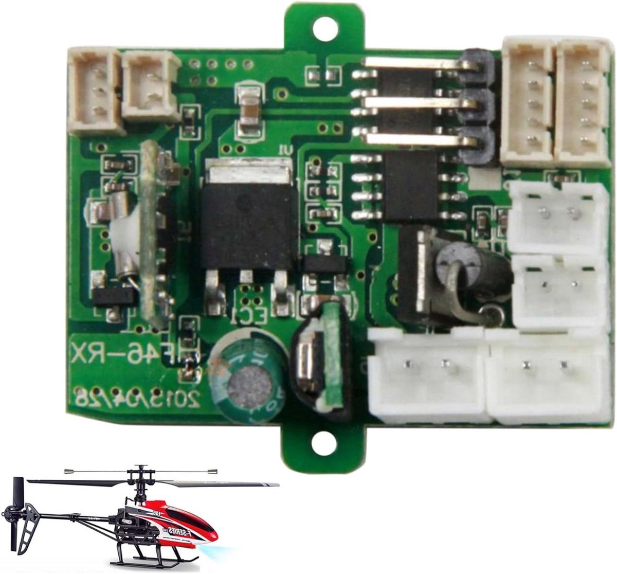 HSP Himoto Originele printplaat voor Mjx F46 F646 RC helikopter, modelbouw, heli, reserveonderdeel, helikopter, nieuw