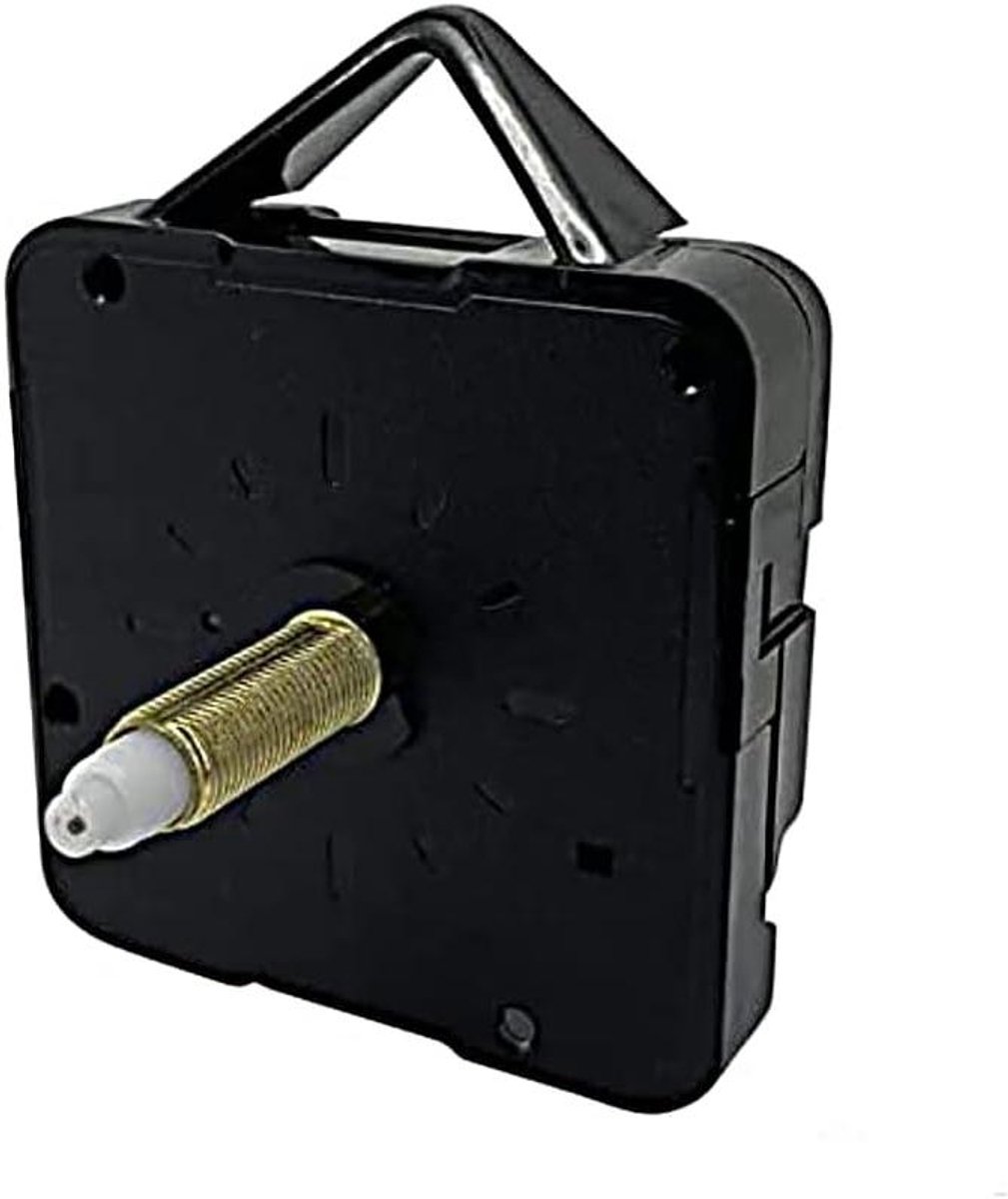 Uurwerk Mechanisme Motor - Kwarts Klokonderdeel - Klok Maken DIY - Niet Tikkend Sweep - Extra Lang 20mm - Zwart