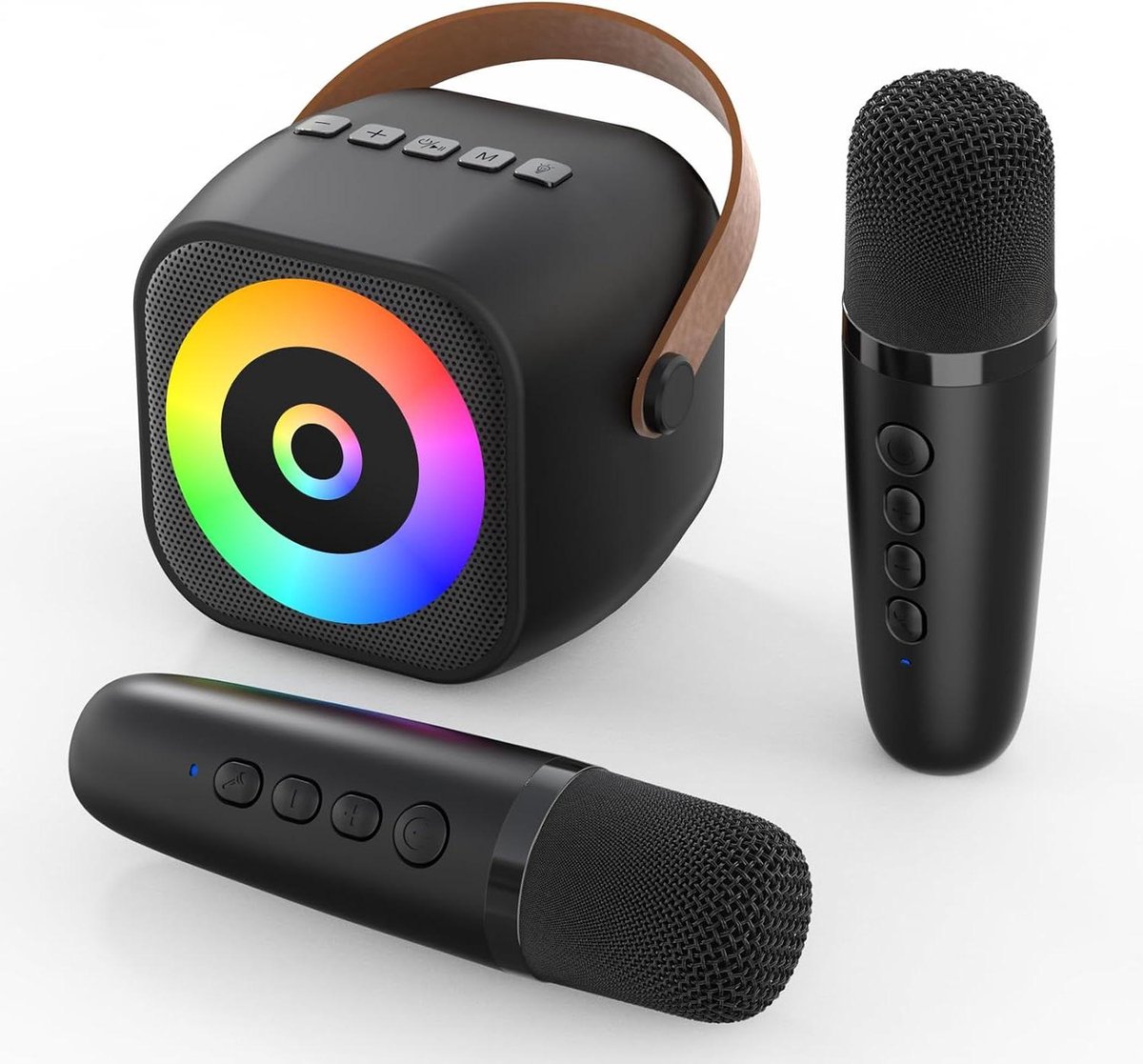 Mini Karaokemachine - Draagbare Bluetooth Luidspreker - Feesten en Bijeenkomsten - 5 Magische Stemmen