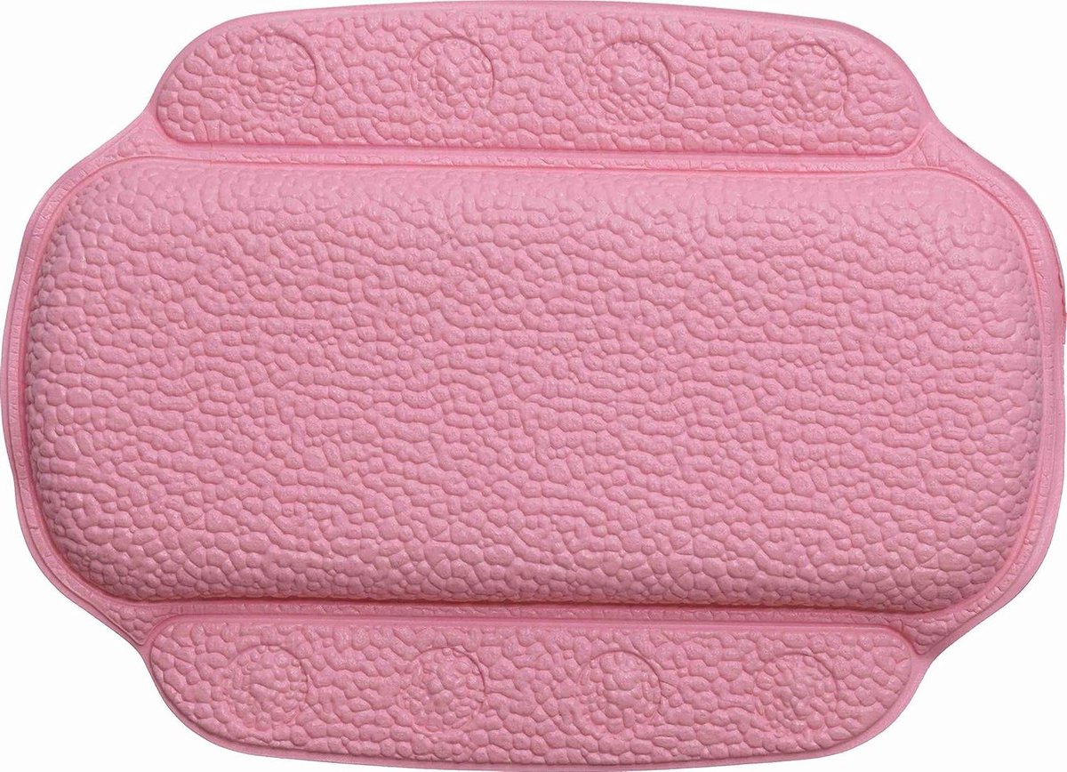 Nekkussen Badkamer - Badkussen - Ontspannen in Bad - Anti-schimmel - 24x32 cm - Roze
