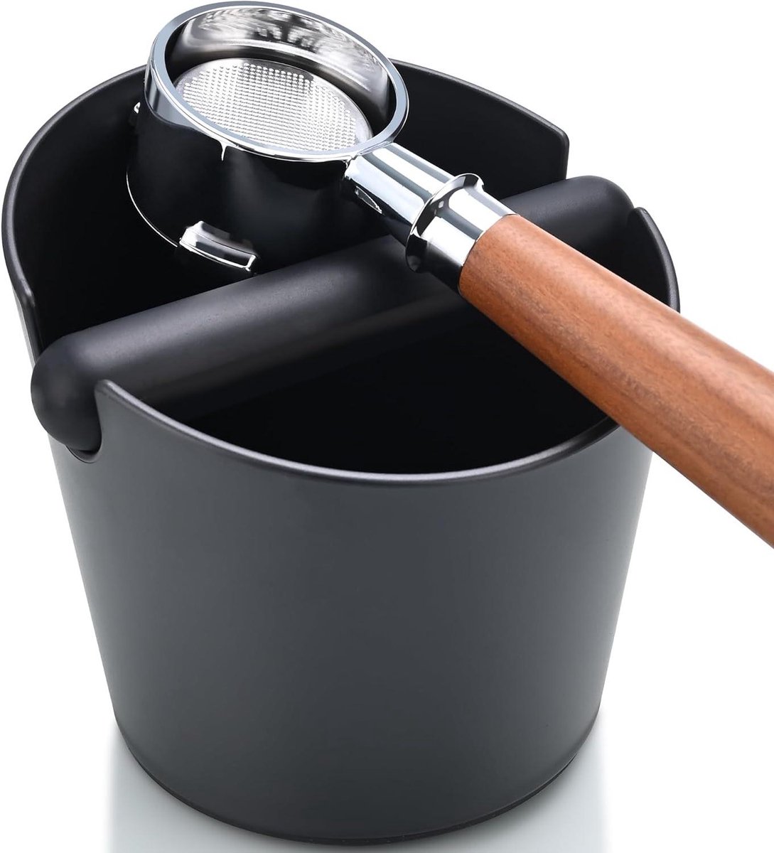 Espresso Klopbox - Koffiedikbak - Barista Werkruimte - Schokabsorberend Ontwerp - 163 cm Diameter - Zwart