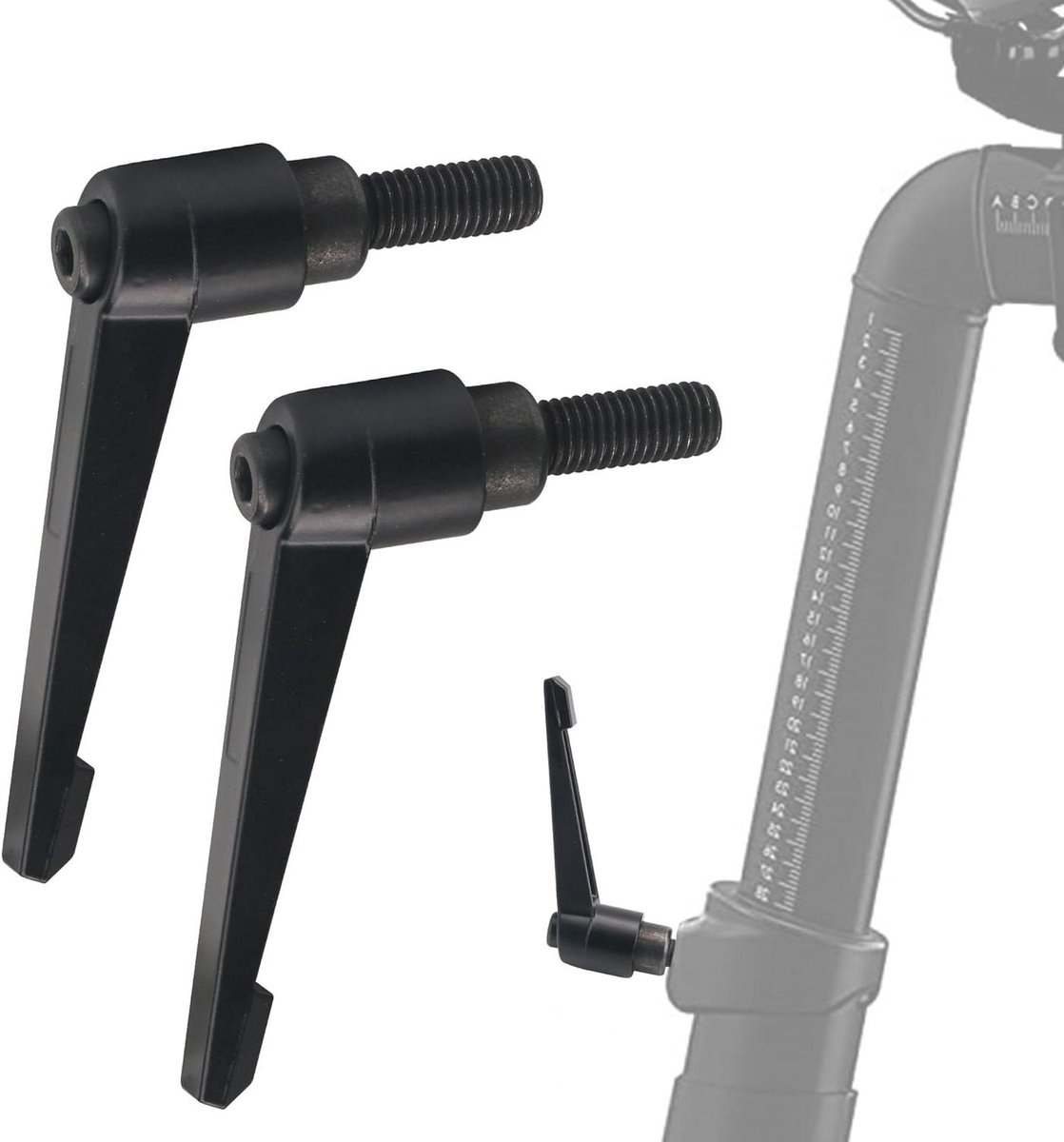 Hometrainer Zadelhendel - Hoogteverstelling Hendel - Fiets Zadel Aanpassen - 7x Sterker Legering - 2 Stuks - Ferro 2