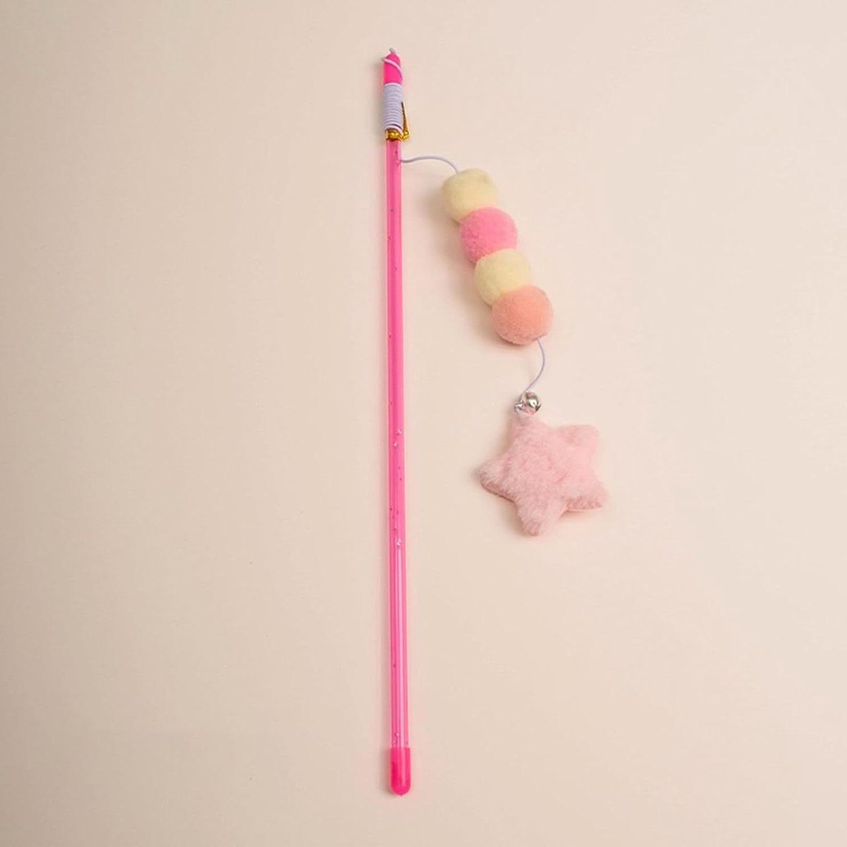 Katten Speelgoed Set - Kitten Teaser - Verveling Bestrijden - Elastisch Touw Ontwerp - Roze