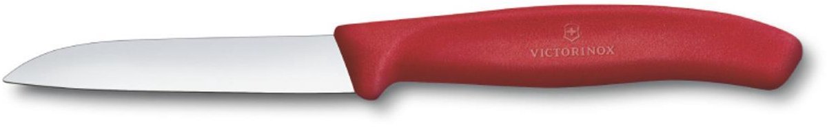 Victorinox schilmesje keuken rood rvs glad 8cm Victorinox.