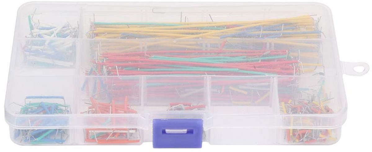 Shopcentral - Breadboard Jumper Cables - 560 Stuks - Duurzaam en Flexibel - Rood en Zwart - Jumper Cable Kit - Perfect voor Elektronica - Inclusief Pla...