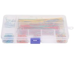 Shopcentral - Breadboard Jumper Cables - 560 Stuks - Duurzaam en Flexibel - Rood en Zwart - Jumper Cable Kit - Perfect voor Elektronica - Inclusief Pla...