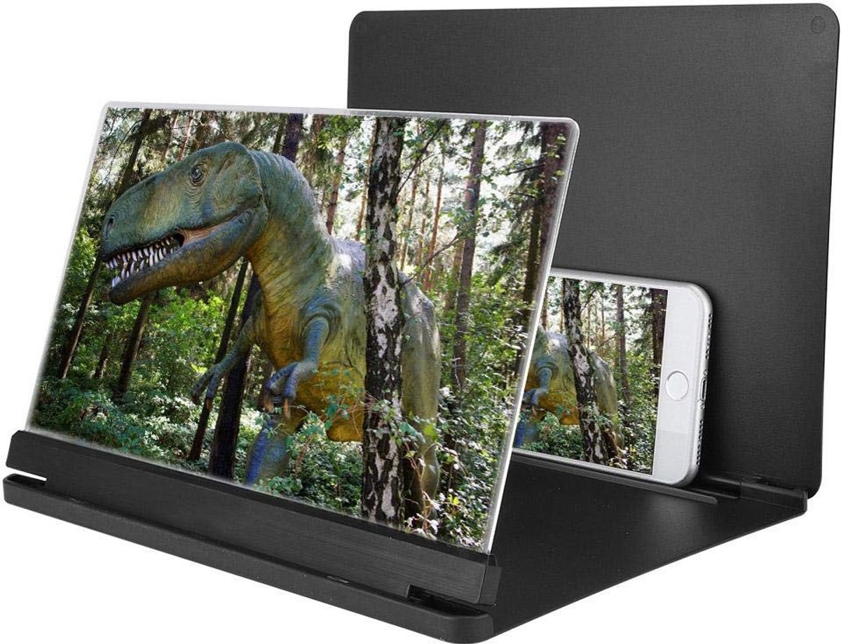 Dailygoody - Telefoon Screen Vergrootglas - Mobiele Telefoon Scherm Vergroten - HD Video Vergroten voor Thuis - Compact en Lichtgewicht - Geschikt voo