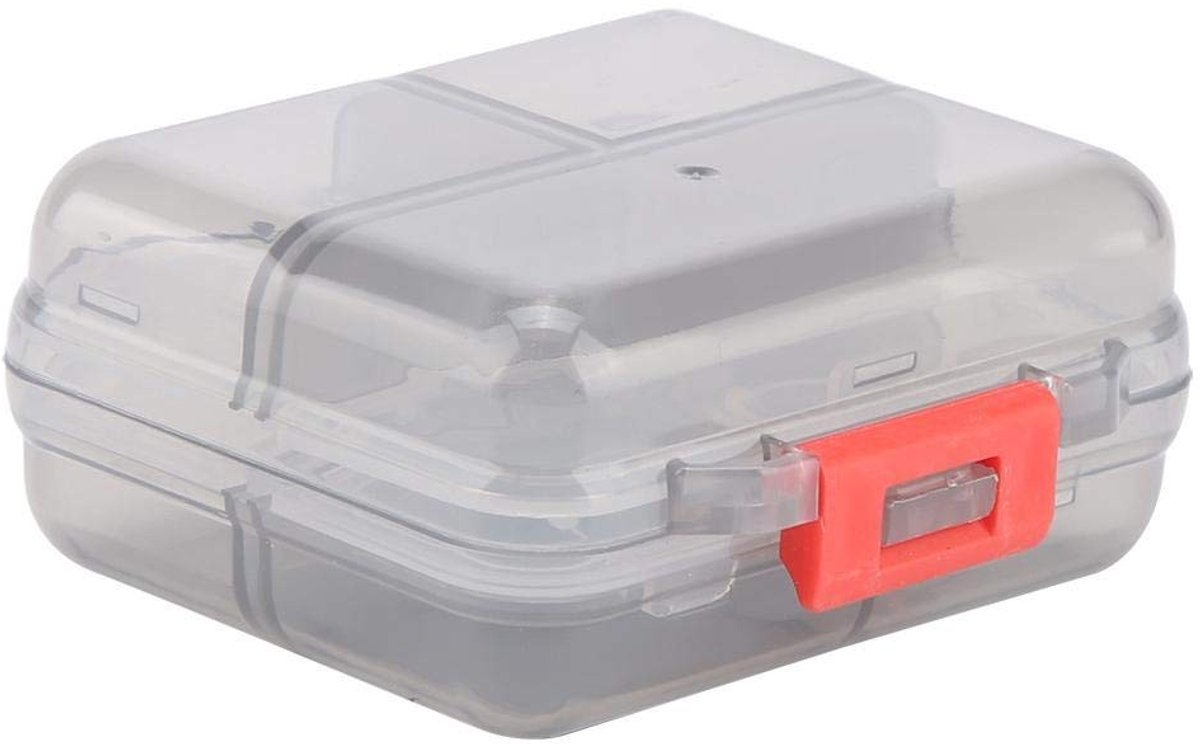 Pill Box Organizer Weekdosering 7 Compartimenten - Grijs - Voor Medicijnen en Vitaminen